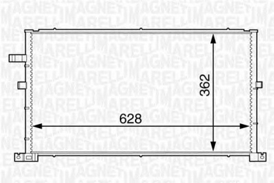 MAGNETI MARELLI 350203607000 -  Конденсатор, кондиционер